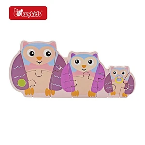 Montessori Educational Wooden Shape Color Sorting Stcking Toy For Kids W12F182
